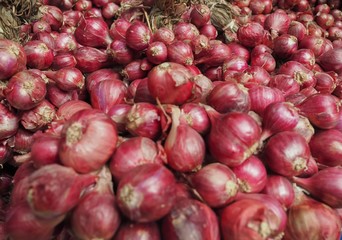 Pile Of Shallots Onion