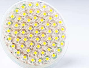 LED lamp. Photo Close-up