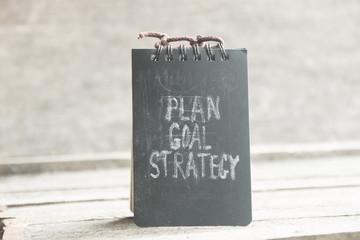 Plan, Goal, Strategy