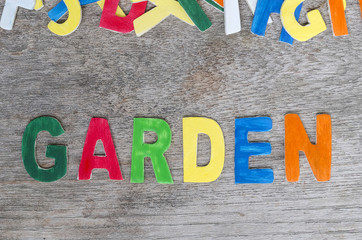 Fototapeta premium garden word
