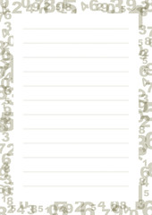 Decorative frame with number