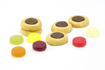 Chocolate drop and Jelly Candy