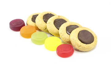 Chocolate drop and Jelly Candy