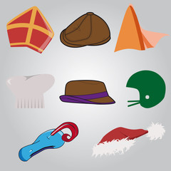 set of unique hats easy to adjust as you need