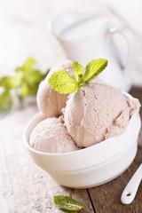 Pomegranate ice cream