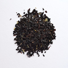 Black tea with thyme in a circle