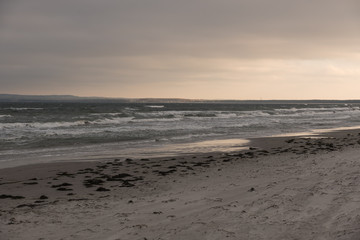 Strand im Sonnenuntergang