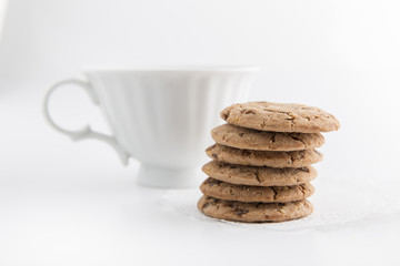 cup of milk and cookies