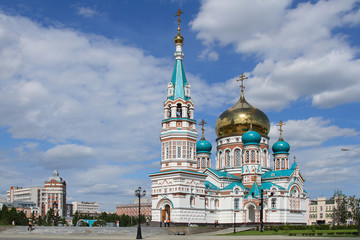 Омск. Соборная площадь/ Свято-Успенский кафедральный собор