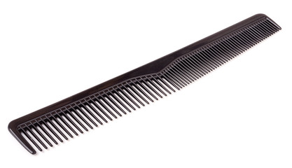 Black comb isolated on white background