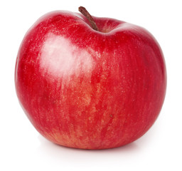 red apple isolated on white