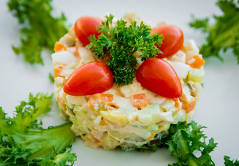 Fresh vegetable salad