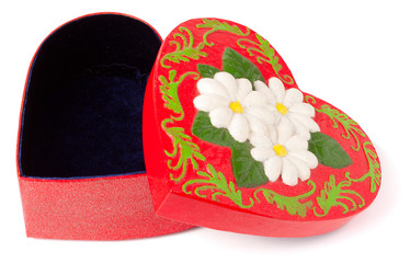 box the shape of a heart for Valentine's Day