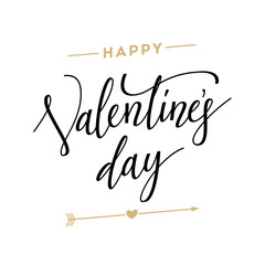 Valentines day vintage lettering background for holiday card.