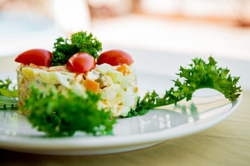 Fresh vegetable salad