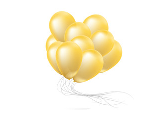 Realistic glossy balloons