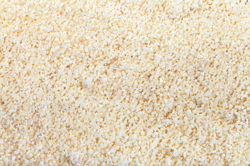 durum wheat semolina flour close up