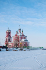 Forty Martyrs Church on the shore of Lake Pleshcheeva in Pereslavl Zalessky