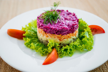 Fresh vegetable salad