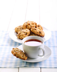 Oatmeal and raisin cookies