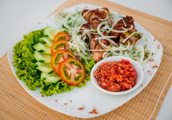 Meat with vegetables