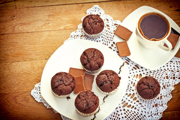 Enjoying the muffins and coffee - pleasure for you
