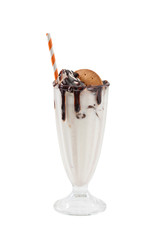 Cookie and cream milk shake