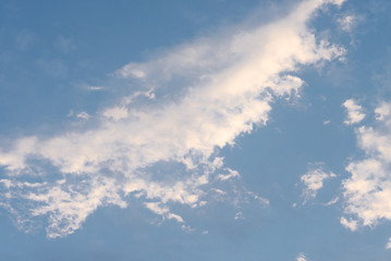 Cloudy blue sky abstract background
