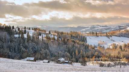 Romania - the Apuseni Mountains in winter