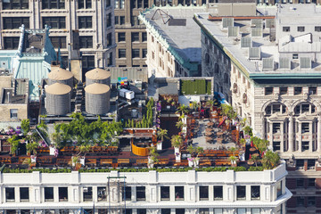 Naklejka premium Manhattan Rooftop Gardens, artykuł redakcyjny