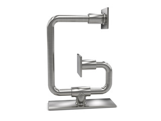 metal letter G