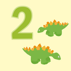 Number two. Two dinosaurs (Stegosaurus).