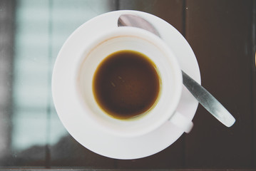 Empty coffee cup