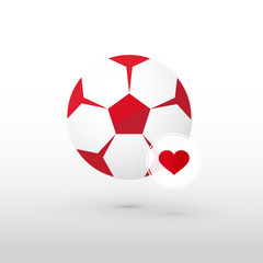 football with heart