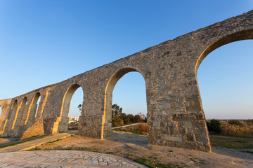 Fototapeta na wymiar cyprus larmaca old aqueduct ruin