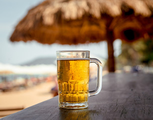 Mug of cold beer