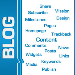 Blog Wordcloud Side Text Blue 
