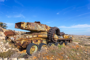 Obraz premium cyprus old firing ground scene
