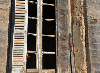 old wooden window 