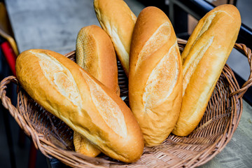 Basket with bread