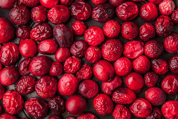 Dried cranberries for mulled wine and hot tea