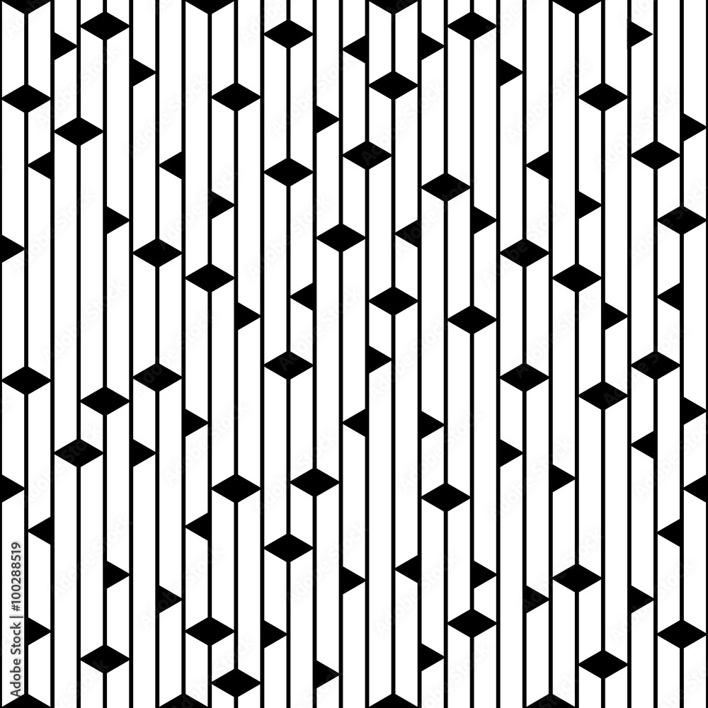 Poster vector geometric seamless striped pattern background.