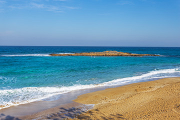 Fototapeta na wymiar mediterrain sea coast, cyprus
