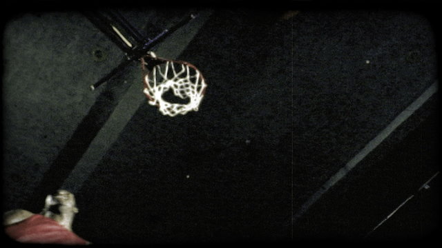 Slam Dunk 11. Vintage stylized video clip.