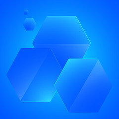 hexagon design element blue background presentation