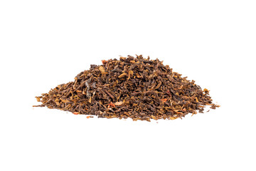 Heap of tea isolated on white