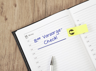 kalender Vorsorgecheck