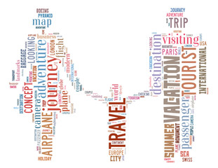Family travel, word cloud concept 4