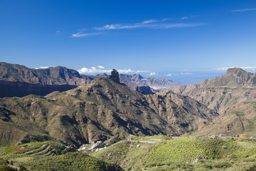 Fototapeta na wymiar Gran Canaria, Caldera de Tejeda, January