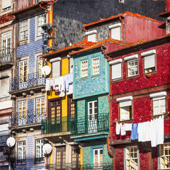 colorful buildings of Porto. Portugal © Freesurf